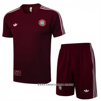 Chandal del Bayern Munich 25-26 Manga Corta Rojo - Pantalon Corto