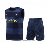 Chandal del Chelsea 22-23 Sin Mangas Azul