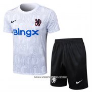 Chandal del Chelsea 25-26 Manga Corta Blanco - Pantalon Corto