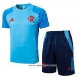 Chandal del Flamengo 24-25 Manga Corta Azul - Pantalon Corto