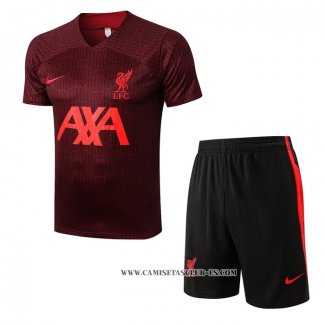 Chandal del Liverpool 22-23 Manga Corta Rojo - Pantalon Corto