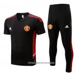 Chandal del Manchester United 22-23 Manga Corta Negro