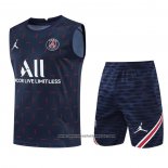 Chandal del Paris Saint-Germain 2022 Sin Mangas Azul