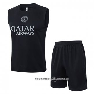 Chandal del Paris Saint-Germain 25-26 Sin Mangas Negro