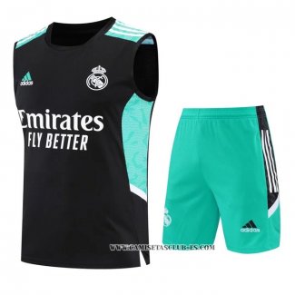 Chandal del Real Madrid 22-23 Sin Mangas Negro