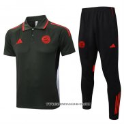 Conjunto Polo del Bayern Munich 25-26 Verde Oscuro