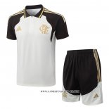 Conjunto Polo del Flamengo 26-27 Crema