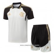 Conjunto Polo del Flamengo 26-27 Crema