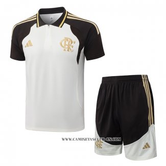 Conjunto Polo del Flamengo 26-27 Crema