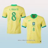 Camiseta Primera Brasil Jugador L.Paqueta 2024