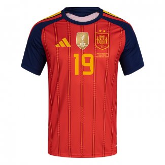 Camiseta Primera Espana Jugador Lamine Yamal 2024