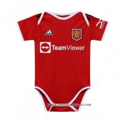 Camiseta Primera Manchester United Bebe 22-23