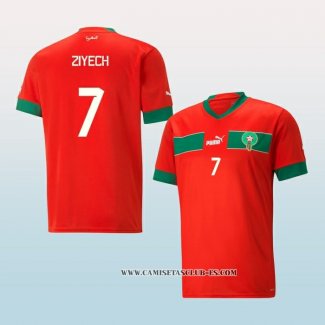 Camiseta Primera Marruecos Jugador Ziyech 2022