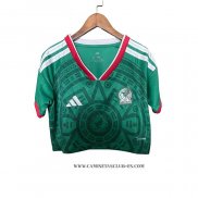 Camiseta Primera Mexico Mujer Corta 2026