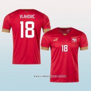 Camiseta Primera Serbia Jugador Vlahovic 2022