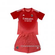 Camiseta Real Madrid Portero Nino 25-26 Naranja