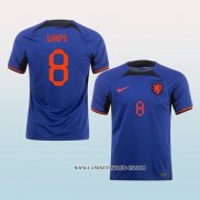 Camiseta Segunda Paises Bajos Jugador Gakpo 2022