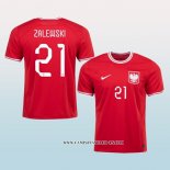 Camiseta Segunda Polonia Jugador Zalewski 2022
