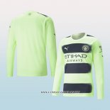 Camiseta Tercera Manchester City 22-23 Manga Larga