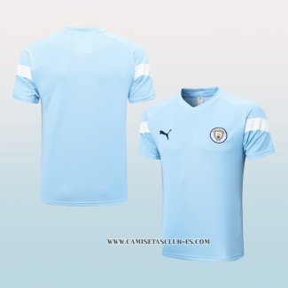 Camiseta de Entrenamiento Manchester City 22-23 Azul