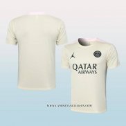 Camiseta de Entrenamiento Paris Saint-Germain Jordan 24-25 Amarillo
