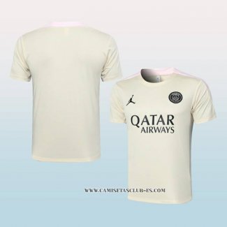 Camiseta de Entrenamiento Paris Saint-Germain Jordan 24-25 Amarillo