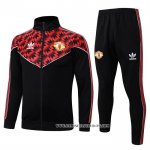 Chandal de Chaqueta del Manchester United Nino 25-26 Negro Rojo