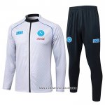 Chandal de Chaqueta del Napoli 25-26 Blanco  Chandal de Chaqueta del Napoli 25-26 Blanco