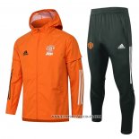 Chandal de Rompevientos del Manchester United 2021 Naranja