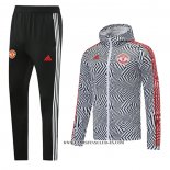 Chandal de Rompevientos del Manchester United 21-22 Blanco