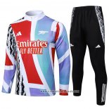 Chandal de Sudadera del Arsenal 24-25 Rojo y Blanco