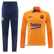 Chandal de Sudadera del Barcelona 22-23 Naranja