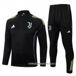 Chandal de Sudadera del Juventus Nino 25-26 Negro