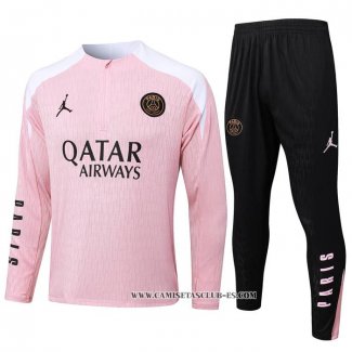 Chandal de Sudadera del Paris Saint-Germain Jordan Nino 24-25 Rosa