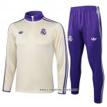 Chandal de Sudadera del Real Madrid Nino 25-26 Amarillo