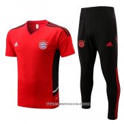 Chandal del Bayern Munich 22-23 Manga Corta Rojo