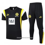 Chandal del Borussia Dortmund 23-24 Manga Corta Negro