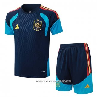 Chandal del Espana 26-27 Manga Corta Azul - Pantalon Corto