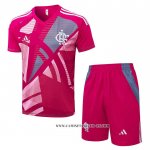 Chandal del Flamengo 25-26 Manga Corta Rosa - Pantalon Corto