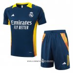 Chandal del Real Madrid 24-25 Manga Corta Azul - Pantalon Corto