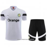 Chandal del Senegal 23-24 Manga Corta Blanco - Pantalon Corto