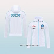 Chaqueta con Capucha del Napoli 22-23 Blanco