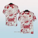 Tailandia Camiseta Japon Anime Luffy 25-26 Blanco Rojo