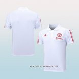 Camiseta Polo del Manchester United 23-24 Blanco