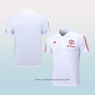 Camiseta Polo del Manchester United 23-24 Blanco