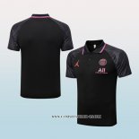 Camiseta Polo del Paris Saint-Germain Jordan 22-23 Negro