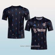 Camiseta Pre Partido del Manchester United 2022 Negro