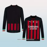 Camiseta Primera AC Milan 22-23 Manga Larga