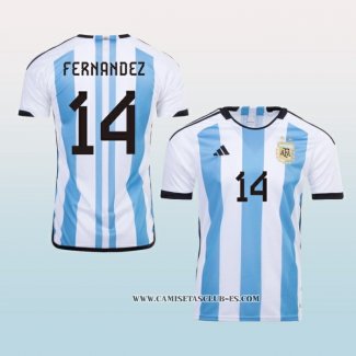 Camiseta Primera Argentina Jugador Fernandez 2022