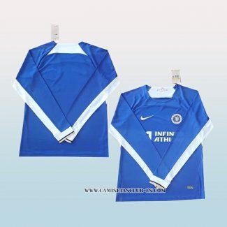 Camiseta Primera Chelsea 23-24 Manga Larga